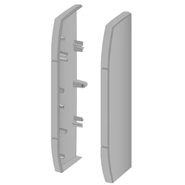 MK Electric End Cap For 3C Main Carrier Charcoal PVC