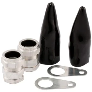 SWA Gland Pack Premier Outdoor Cable (Pack Of 2) 32mm Aluminium Shroud/Earth Tag/Locknut