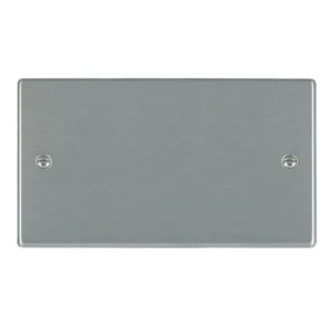 Hamilton Plate Blank Double 145X85mm Satin Steel