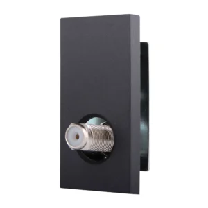 Hamilton Socket Satellite 1 Gang Black Insert