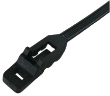 SWA Cable Tie Releasable 200-4.8mm Black Nylon