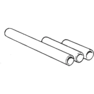 Manrose Pipe Round 150mm/6In L1000 PVC