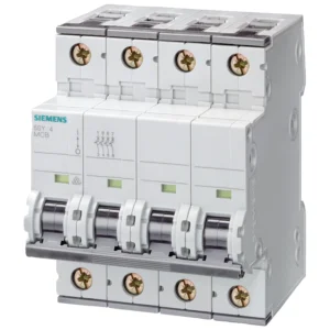 Siemens Circuit Breaker Universal Current 880 V DC 400 V AC 10kA, 4-Pole, C, 32A Max. 1000 V DC