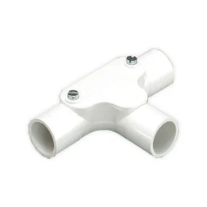 MK Electric Tee Inspection 20mm White PVC-U