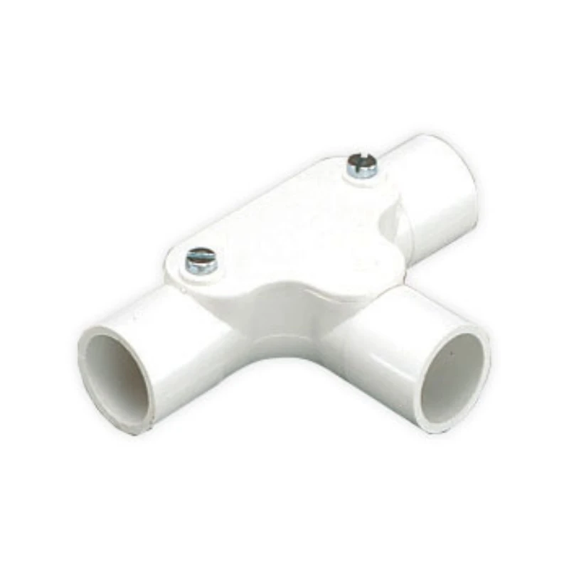 MK Electric Tee Inspection 20mm White PVC-U