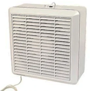 Manrose Fan Window/Wall Manual 230mm 9In Pullcord Internal Shutter