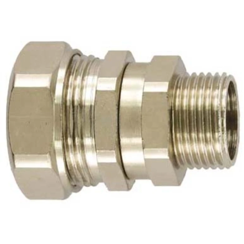 Flexicon Connector Type C-S External Thread IP65 M25 Brass Nickel Plated