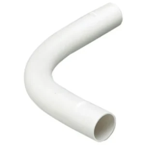 MK Electric Bend Normal Light Gauge 25mm White PVC-U