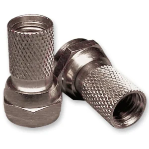 Newlec Satellite Cable Plug F-Type Screw On Metal