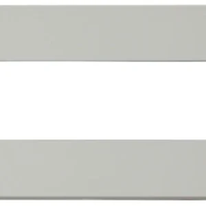 Click Scolmore Front Plate 2 Gang 6 In-Line Aperture Polar White