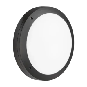 Knightsbridge MLA 230V IP65 18W LED Round Bulkhead CCT Black