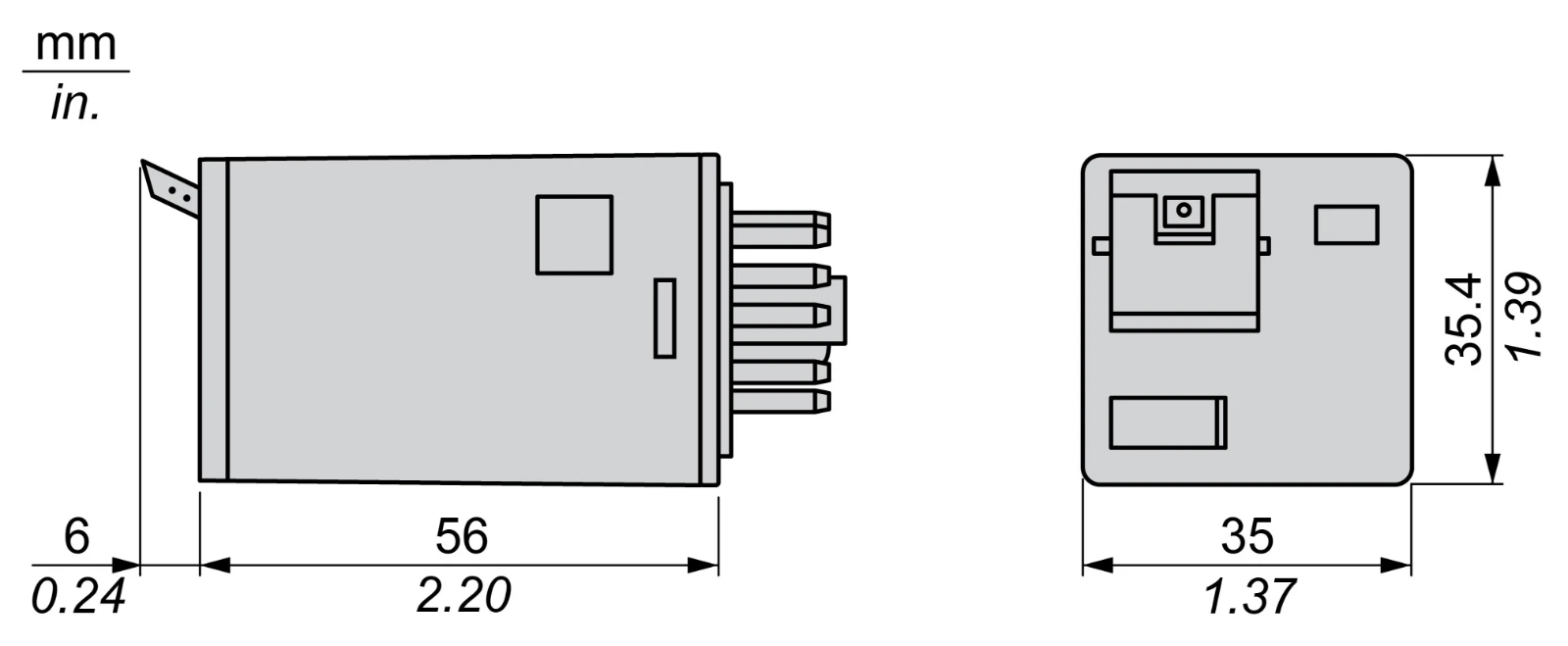 Schneider Electric 8Pin 2Pco Relay 24Vdc - Image 4