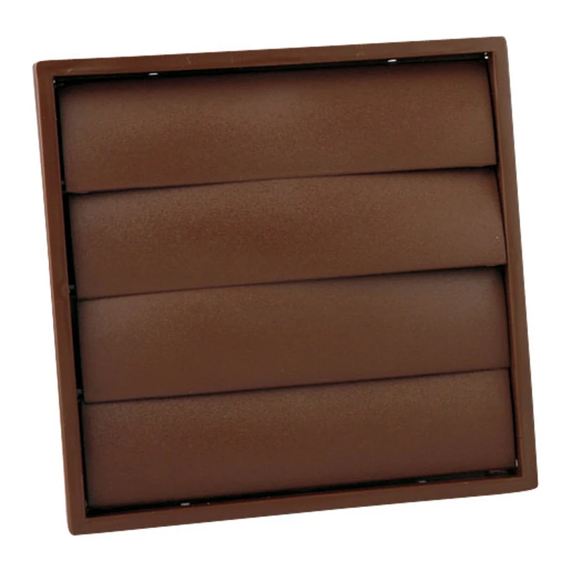 Newlec Extract Fan Wall Grille Gravity Self Closing 100mm Brown - Image 2