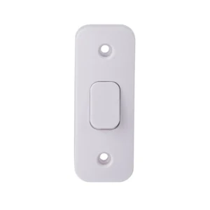 Schneider Electric Lisse 1-Gang 2-Way 10AX Architrave Plate Switch White