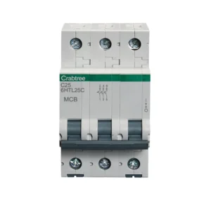Crabtree 25A TP MCB Type C 10kA