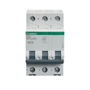 Crabtree 32A TP MCB Type D 10kA