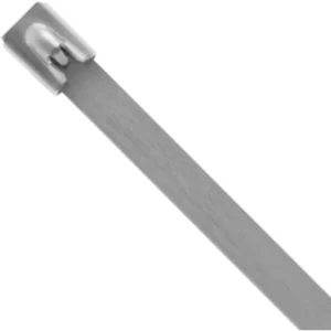 Unicrimp Stainless Steel Uncoated 360mm x 4.6mm Stainless Steel Roller Ball Cable Ties