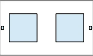 Legrand Faceplate 4 Compartment 4Xeuromod 75mm