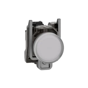 Schneider Electric White Complete Pilot Light 22 Plain Lens with Integral LED 110-120V