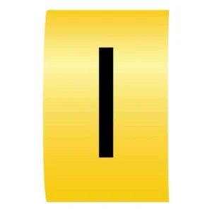 Cablecraft Letter I Black On Yellow K-Type Cable Marker On Reels 4.2-7.0mm Diameter