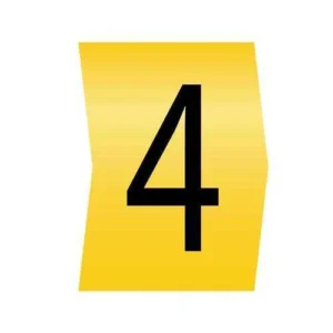 Easi-Lok Number 4 Colour Coded - Easi-Lok Chevron Cut Cable Markers on Reels 2.8-5mm Dia (reel=1000)