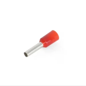 Newlec 1.5mm² Pre-Insulated Crimp Bootlace Ferrule 8mm Red