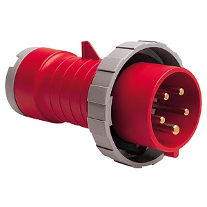 MK Electric Plug 3P+N+E IP67 63A 415V Red