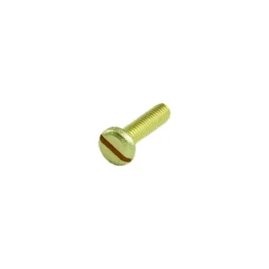 Newlec M4 x 40mm Conduit Box Screw Pan Head Slotted Machine Brass [Pack=50]