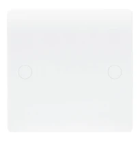 Newlec White Slimline Curved 45A Flex Outlet