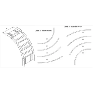 Unistrut Riser Flex For Heavy Dty Tray 100mm Steel Pre-Galvanised