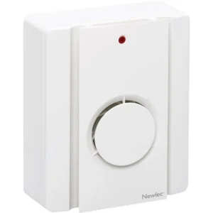 Newlec Wall Fan Continuous Running Centrifugal 100mm White with Boost Function, Timer, Humidstat+Pullcord