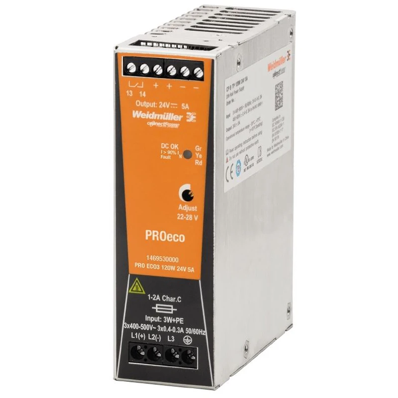 Weidmuller PROeco 120W Power Supply 5A 24V - Image 2