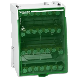 Schneider Electric Linergy DS, screw distribution block 4p, 100A, 28 holes