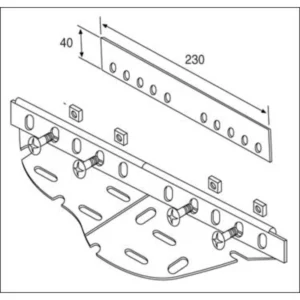 Unistrut Unistr Straight Coupler 230mm