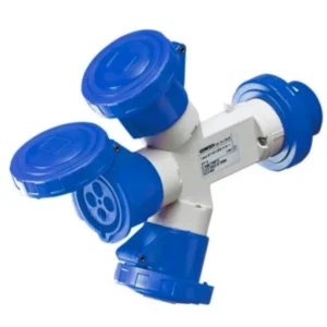 Gewiss Socket 3-Outlet Plug Watertight 2P+E 16A 220V