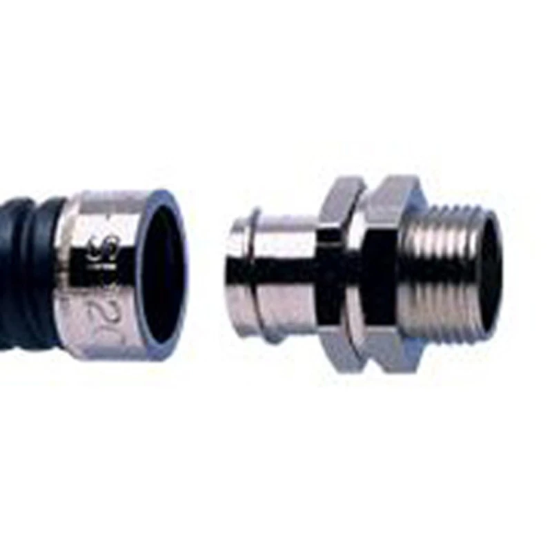 Adaptaflex Connector Type A Male IP54 M16 Brass Nickel Plated IP54 - Image 2