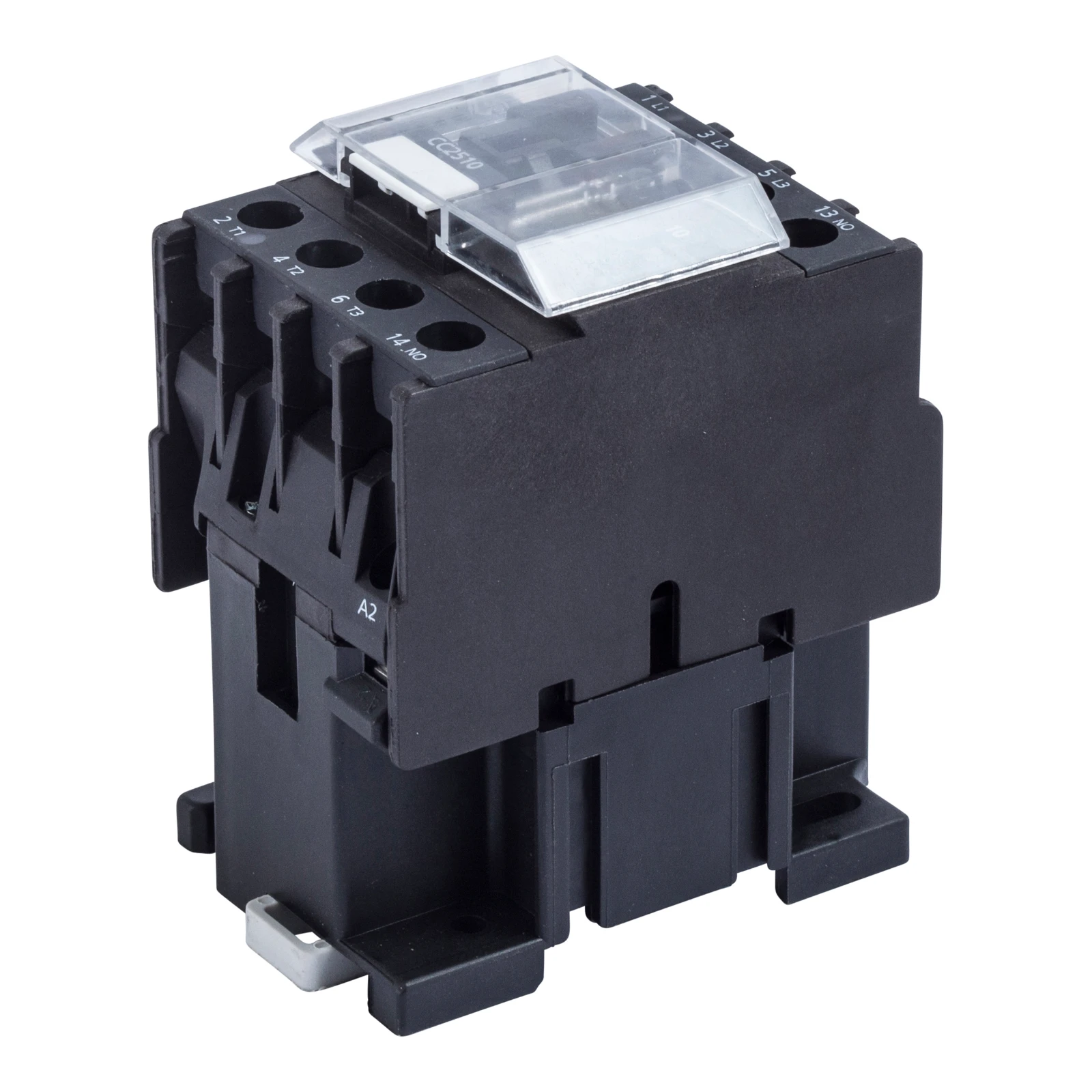 Newlec Contactor 3 Pole 1 Normally Open AC3 Rating 32A 400V AC Black