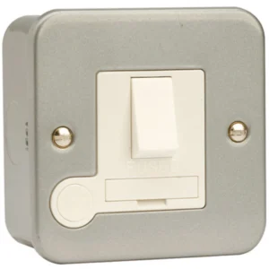 Click Scolmore Connection Unit Switched Flex Outlet 13A Metalclad
