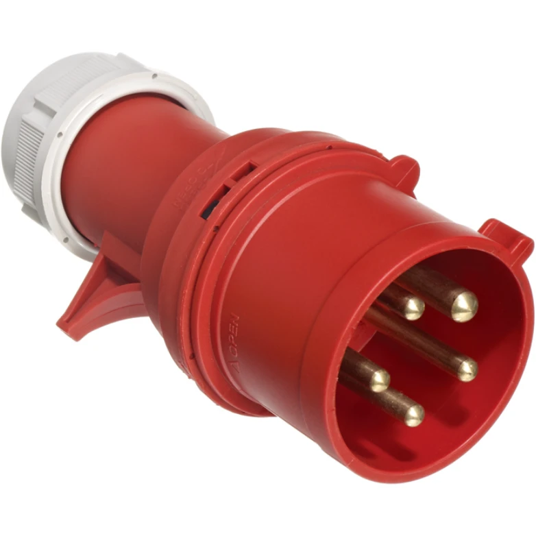 Europa Plug Industrial 3P+N+E IP44 32A 415V Red