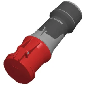 Mennekes Connector 5P Powertopxtra IP44 Pilot Contact 63A 400V 6H Red