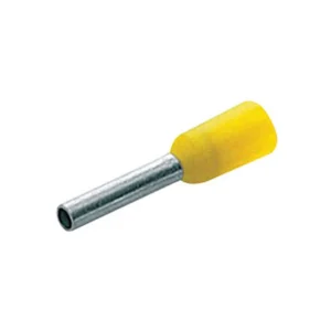 Cembre Insulated End Sleeve Yellow Conductor Size: 1mm² Diameter: 3mm [Pack Of 500]