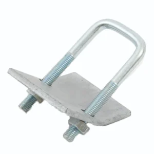 Newlec Channel U Bolt Beam Clamp for 41 x 82mm Bright Zinc Plated