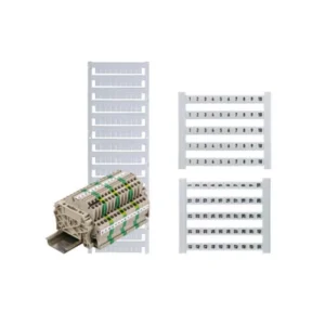 Weidmuller Dekafix 6mm Polyamide 66 Terminal Marker 6 x 5mm White/Black