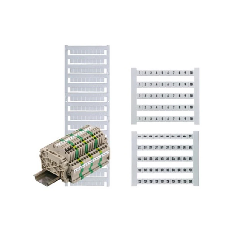 Weidmuller Dekafix 6mm Polyamide 66 Terminal Marker 6 x 5mm White/Black