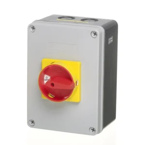 Europa Isolator Enclosed Rotary 4P Large IP65 32A 175X125X90mm Abs