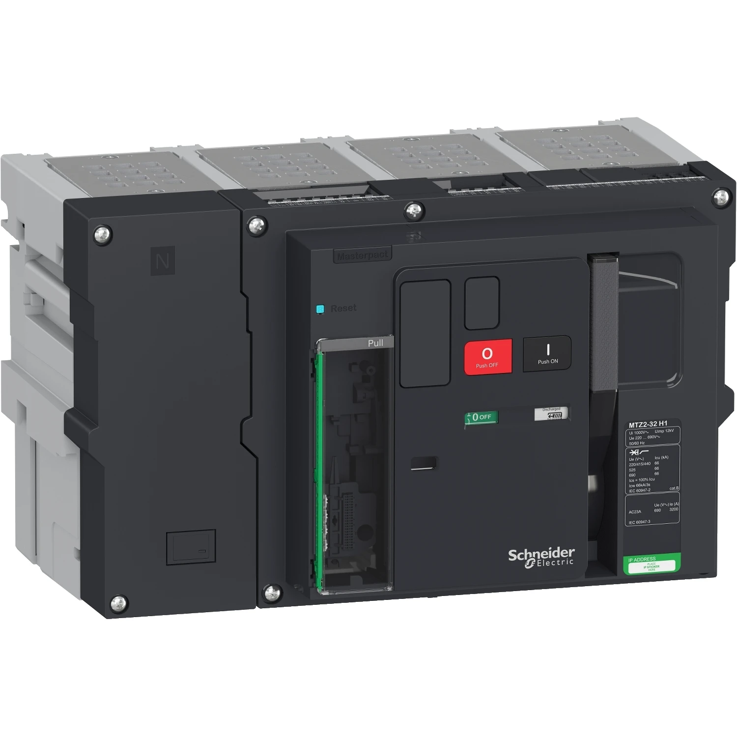 Schneider Electric Circuit Breaker Drawout Four Pole 3200A No Micrologic - Image 2