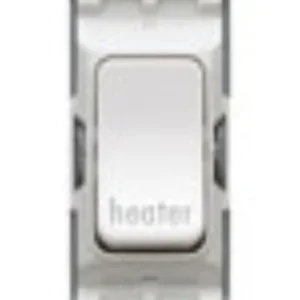 MK Electric Grid Switch 1 Way DP 20A Lustrous Black Black Inserts