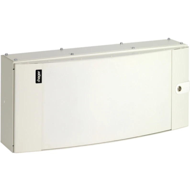 Hager Box Din Rail Small Plain Door