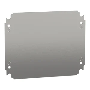 Schneider Electric Spacial CRN Plain Mounting Plate H300xW250mm Galvanised Sheet Steel