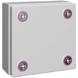Newlec Junction Box Weatherproof RAL7035 150 x 150 x 80mm Light Grey Steel IP66